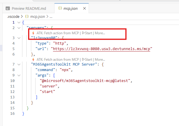 Start MCP Server Connection