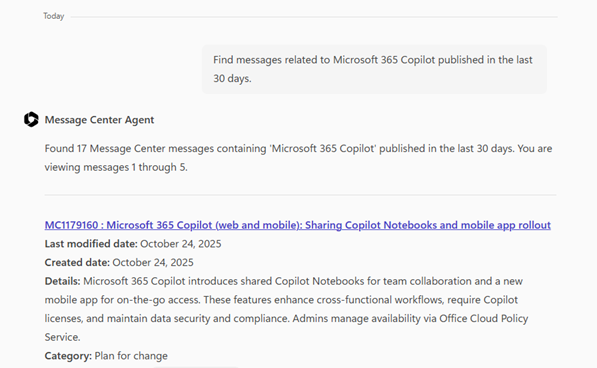 Paging Support Screenshot